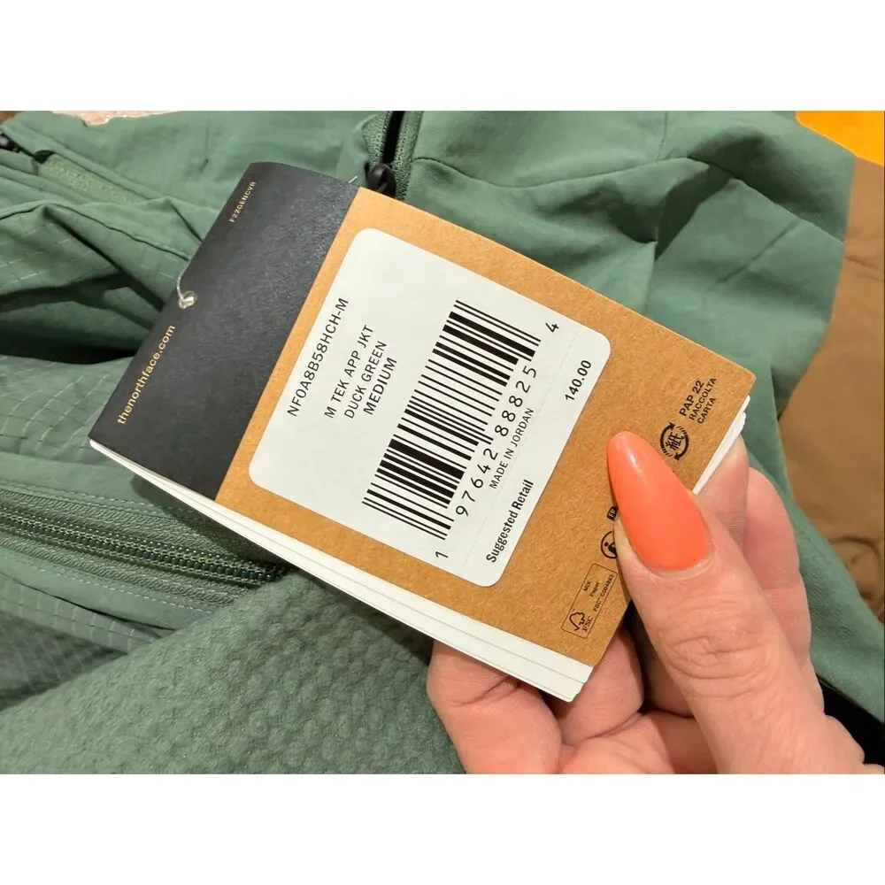 The North Face Tek Soft-Shell Approach Jacket Duck Green Medium